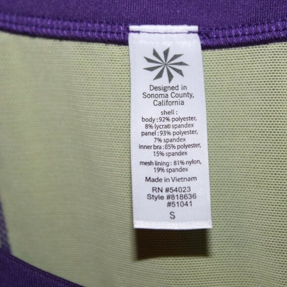 ✨2/$20 Athleta PR Racerback Tank Top Purple HW8021 - Picture 3 of 5